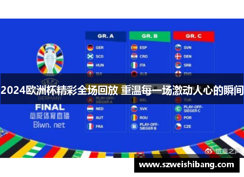 2024欧洲杯精彩全场回放 重温每一场激动人心的瞬间